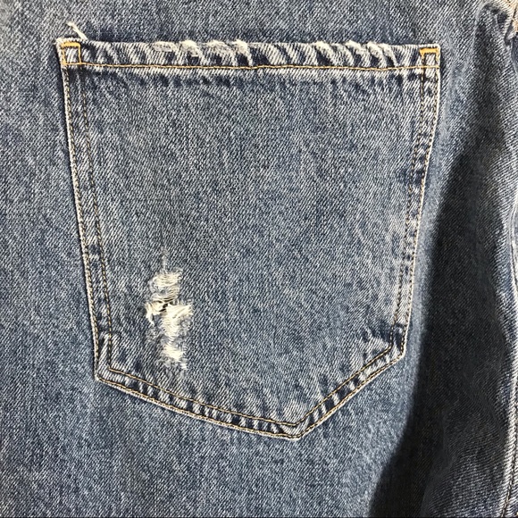 Agolde Riley High Rise Button Fly Straight Crop Jeans in Frequency Size 32 - Picture 12 of 16